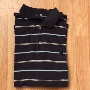 Men’s Navy Striped IZOD Polo